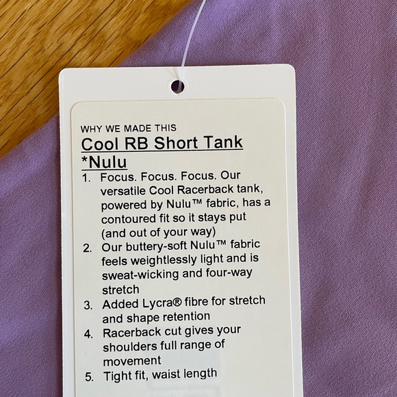 Lululemon Nulu Cool Racerback Short Tank - Picture 5 of 5